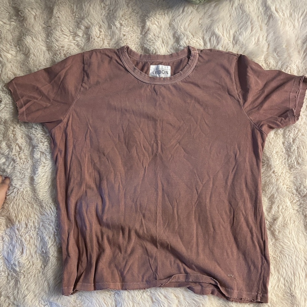 Le Bon Mauve Crewneck Tee - Women's Casual Top